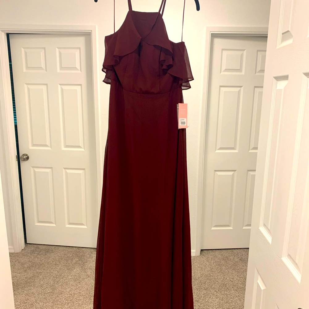 Birdygrey Cabernet Jules bridesmaid dress